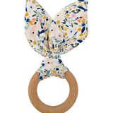 Crinkle Bunny Ears Teether in Floral by Chewable Charm
