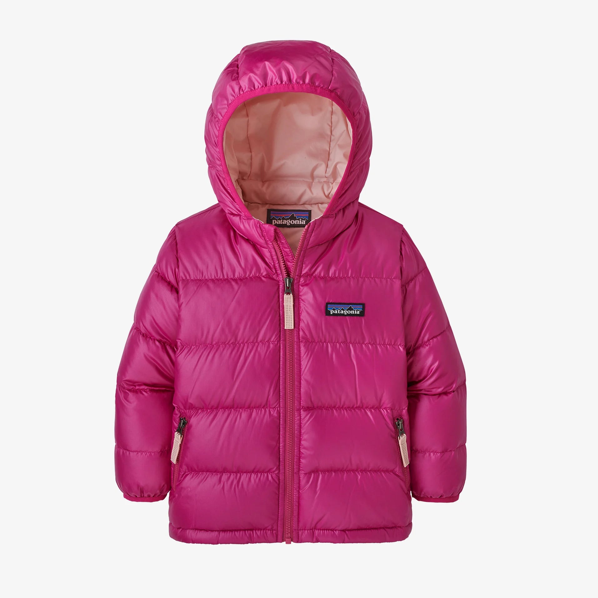 Baby Hi-Loft Down Sweater Hoody in Mythic Pink by Patagonia – Pi