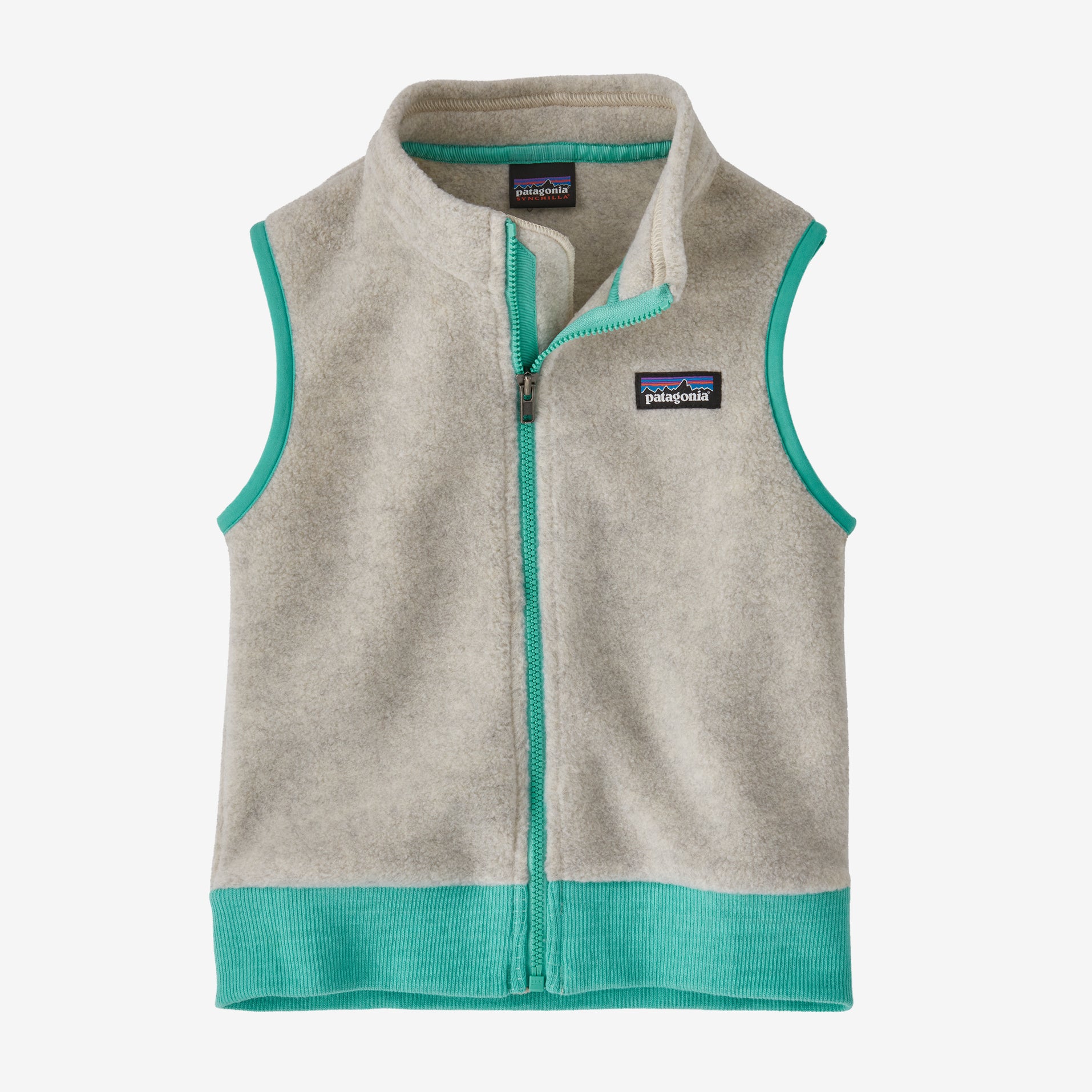 Baby Synchilla® Fleece Vest in Oatmeal Heather by Patagonia – Pi Baby  Boutique