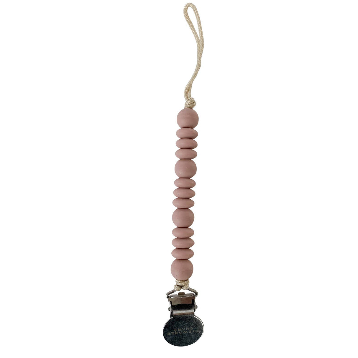 Grace Pacifier Clip in Rose by Chewable Charm
