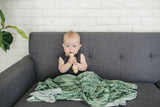 Knit Swaddle Blanket in Poe by Copper Pearl