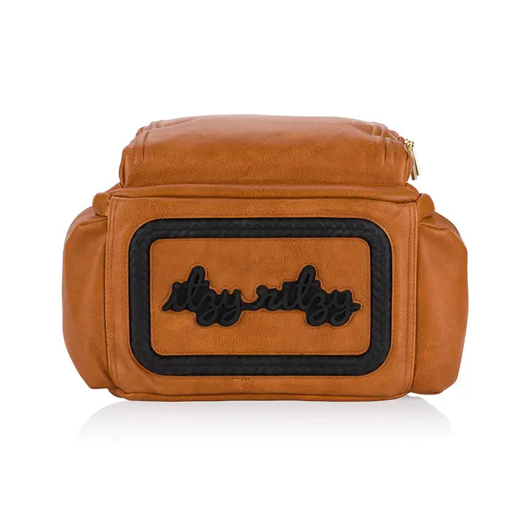 Cognac Boss Plus™ Backpack Diaper Bag by Itzy Ritzy
