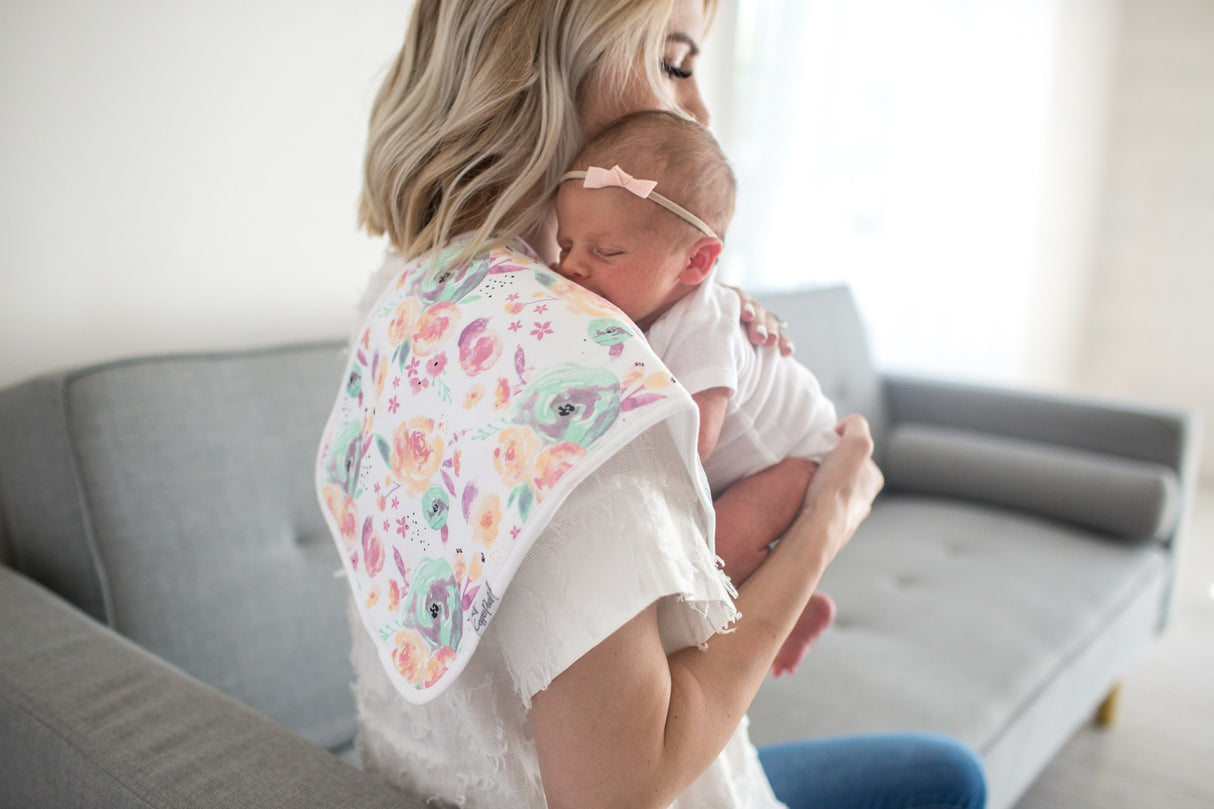 Burp Cloth Set in Bloom by Copper Pearl