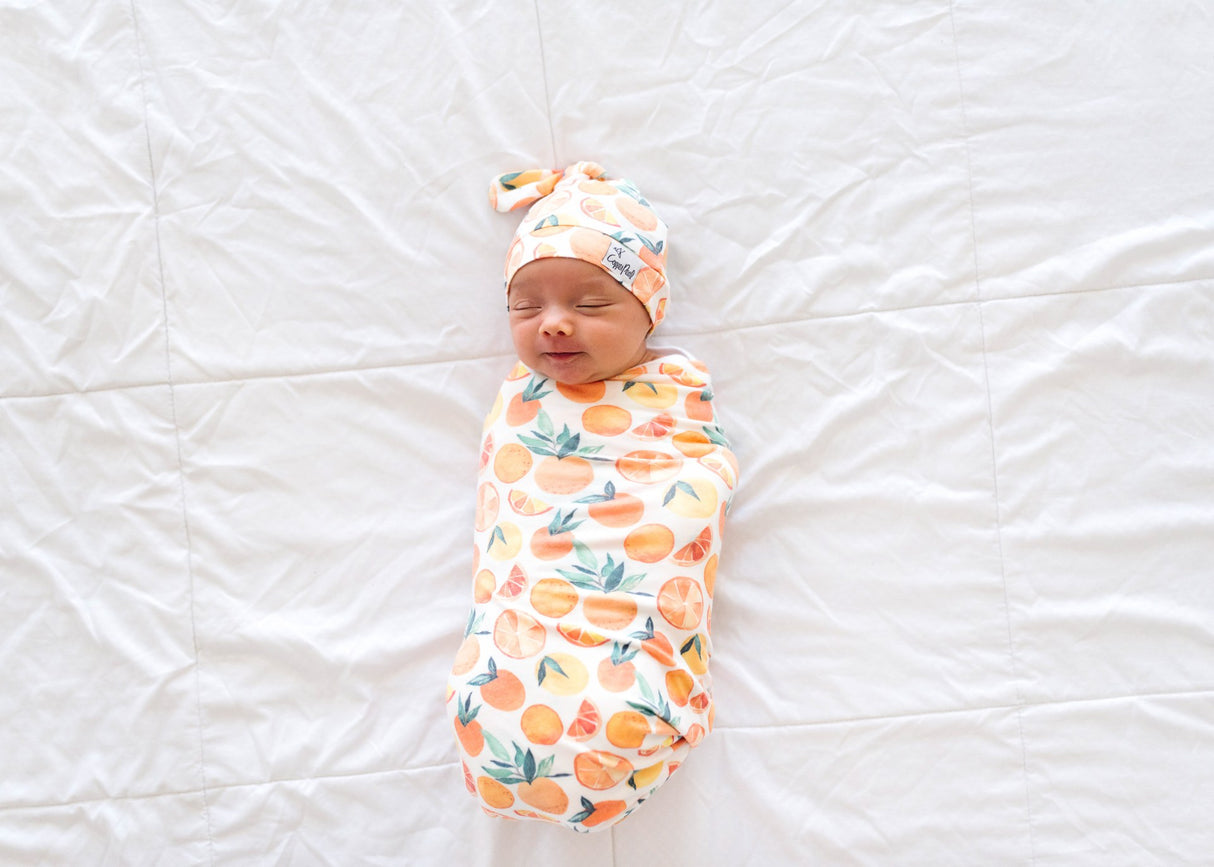 Top Knot Hat in Citrus by Copper Pearl