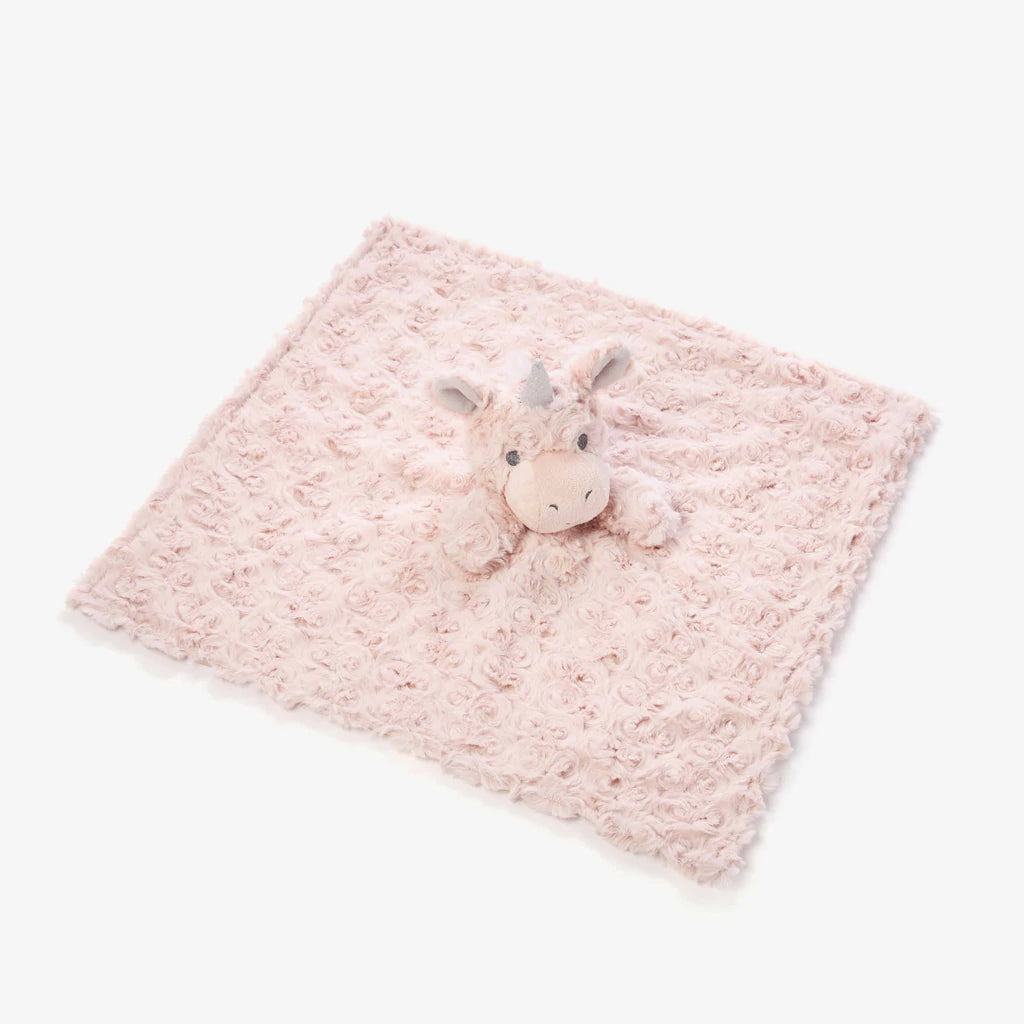 Pink Unicorn Baby Security Blanket by Elegant Baby