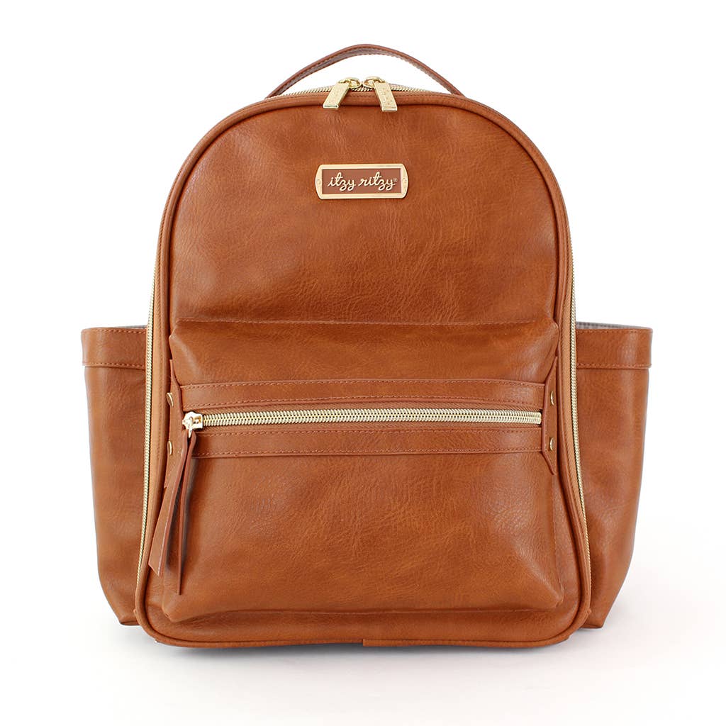 Mini Diaper Bag in Cognac by Itzy Ritzy
