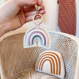 Pink Rainbow Charm Keychain by Itzy Ritzy