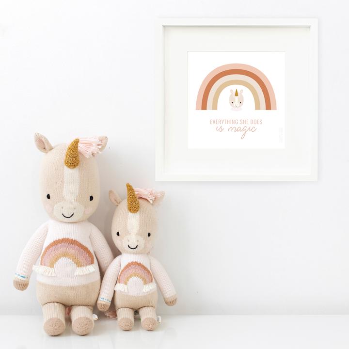 Zara The Unicorn in Little 13" by cuddle + kind
