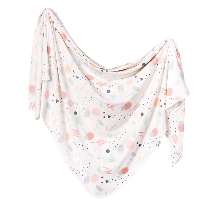 Knit Swaddle Blanket in Bayside by Copper Pearl