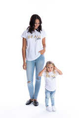BÉAU Couture Tee in White by Beau Hudson