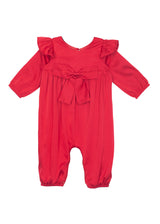 Sweet Scarlett Charmeuse Romper by Isobella & Chloe