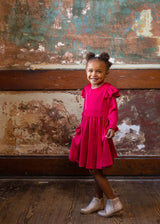 Sweet Scarlett Charmeuse Dress by Isobella & Chloe