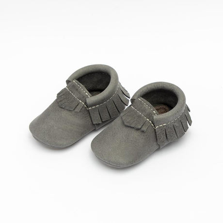 Mini Sole City Moccasins in Blue Spruce by Freshly Picked