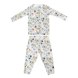 Long Sleeve Pajama 2pc Set in Bones by Copper Pearl