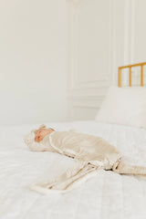 Newborn Knotted Gown in Clay by Copper Pearl