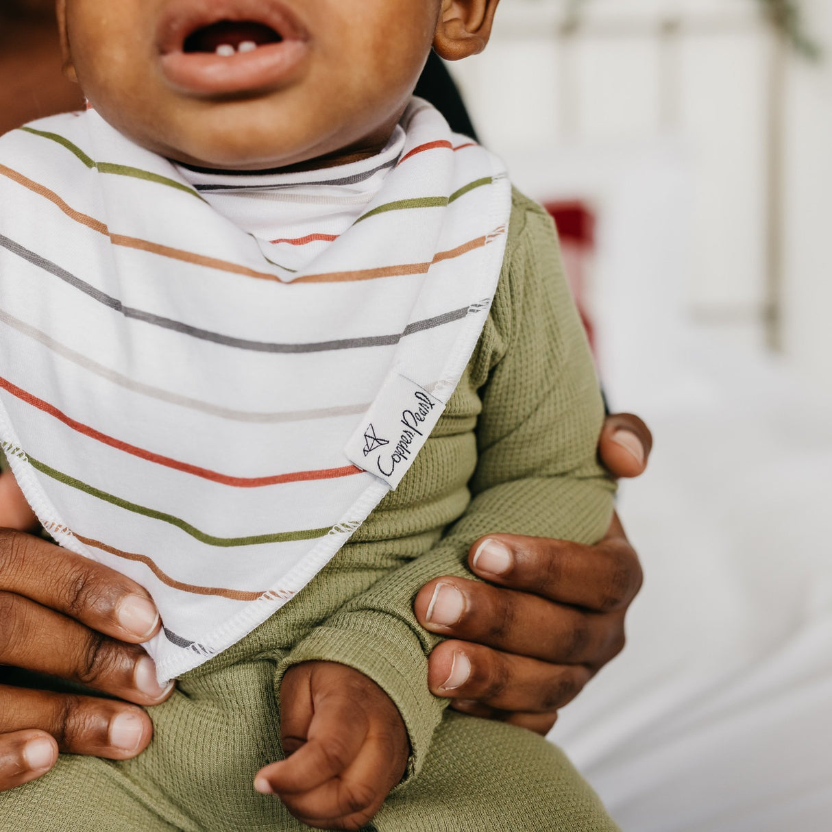 Baby Bandana Bibs in Polar by Copper Pearl
