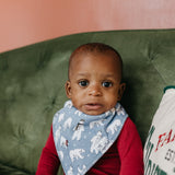 Baby Bandana Bibs in Polar by Copper Pearl