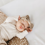 Knit Swaddle Blanket in Fawn by Copper Pearl