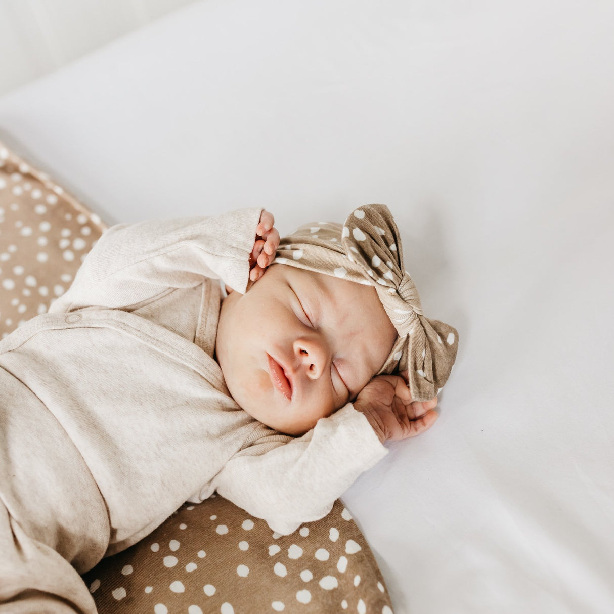 Knit Swaddle Blanket in Fawn by Copper Pearl