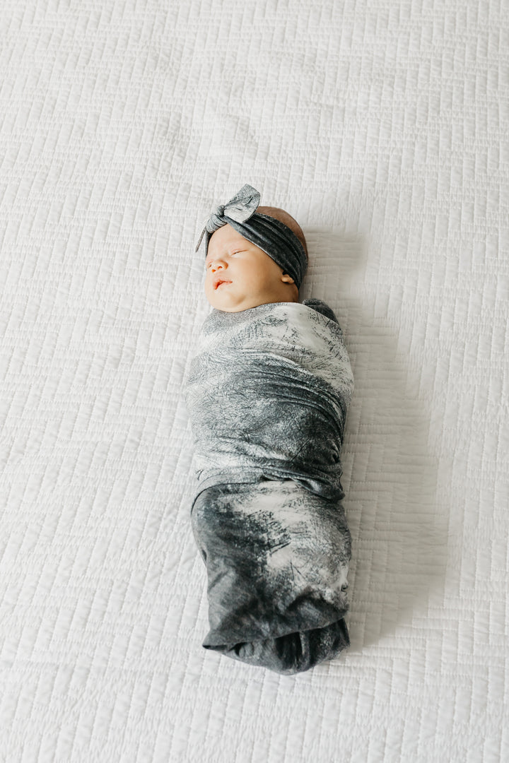 Knit Swaddle Blanket in Thrasher by Copper Pearl