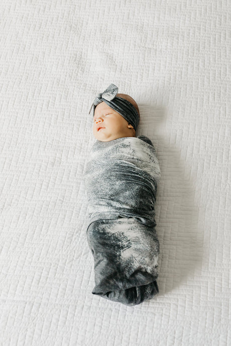 Knit Swaddle Blanket in Thrasher by Copper Pearl