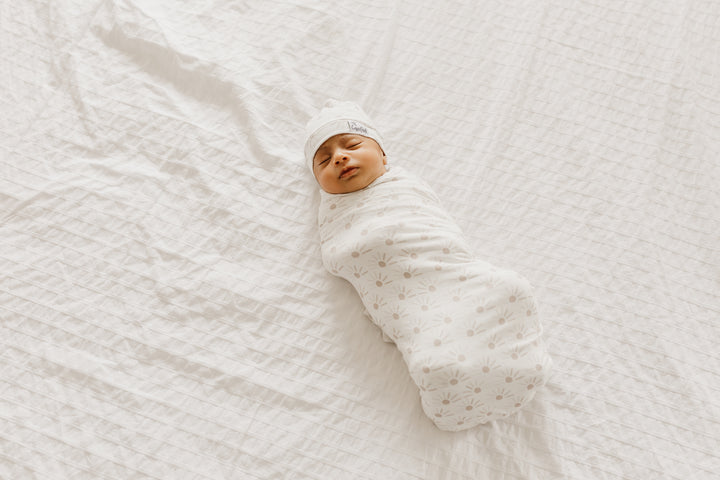 Knit Swaddle Blanket in Shine by Copper Pearl