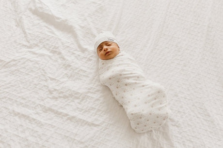 Knit Swaddle Blanket in Shine by Copper Pearl