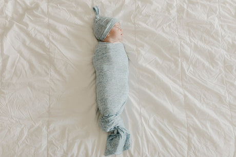 Knit Swaddle Blanket in Lennon by Copper Pearl