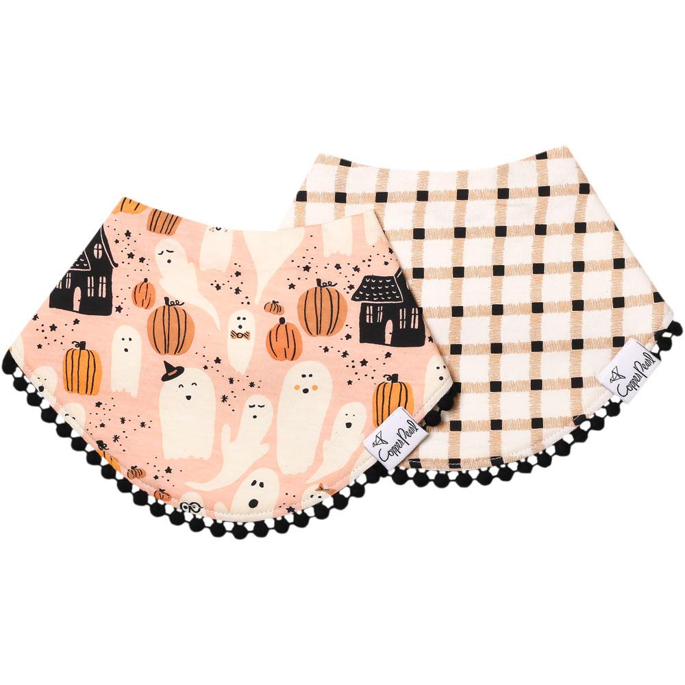 Fashion Trimmed Bib Set in Casper by Copper Pearl