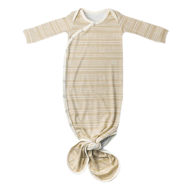 Newborn Knotted Gown in Clay by Copper Pearl