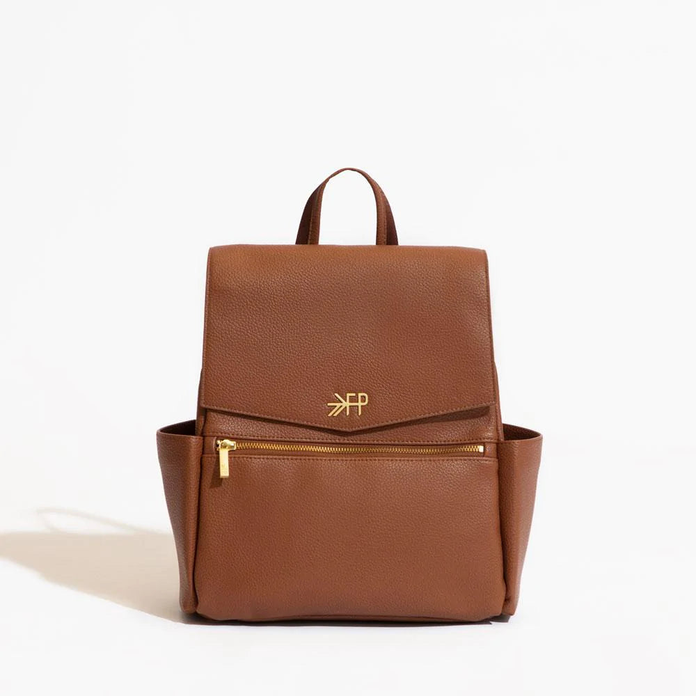 Cognac Mini Classic Bag II by Freshly Picked