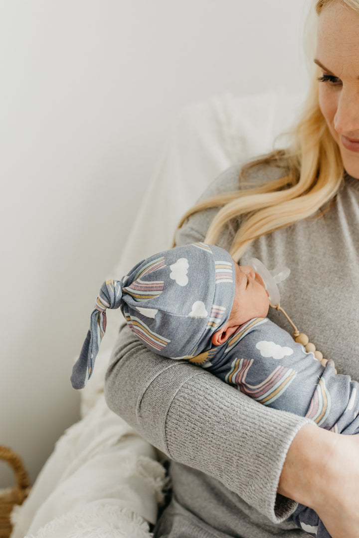 Top Knot Hat in Hope by Copper Pearl