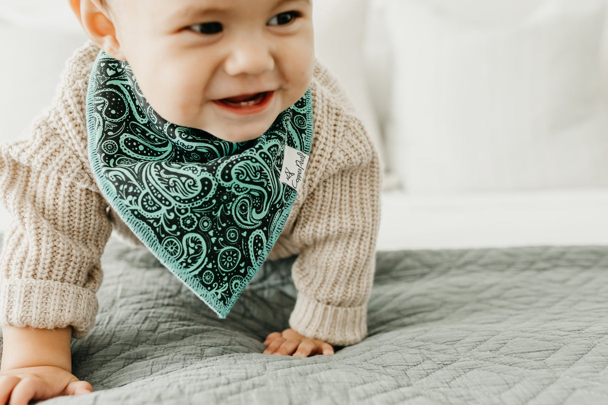 Baby Bandana Bibs in Jo by Copper Pearl