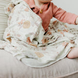 Knit Swaddle Blanket in Ferra by Copper Pearl