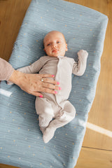 Diaper Changing Pad Cover in Starlight by Copper Pearl
