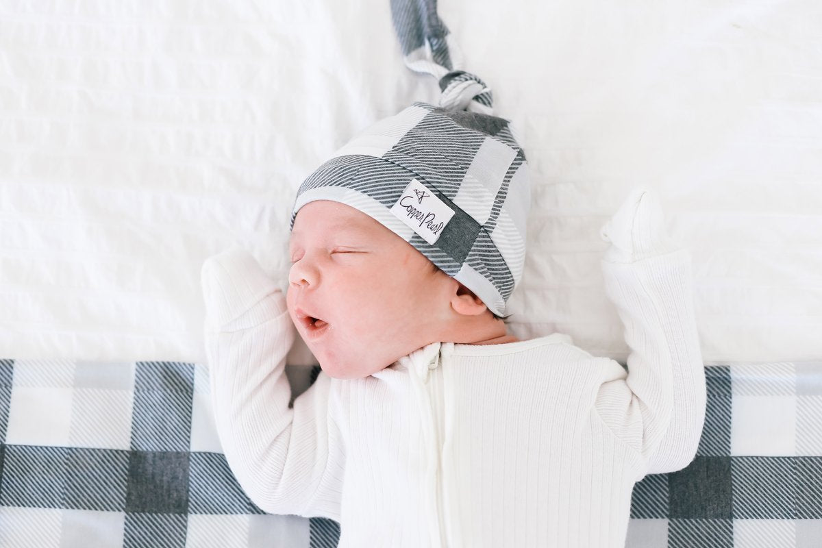 Top Knot Hat in Hudson by Copper Pearl