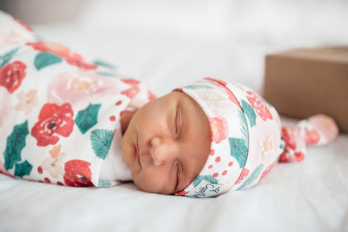 Top Knot Hat in Holly by Copper Pearl