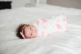 Knit Swaddle Blanket in June by Copper Pearl