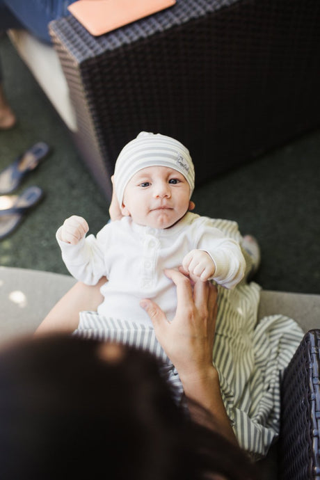 Top Knot Hat in Everest by Copper Pearl