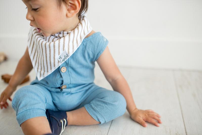 Baby Bandana Bibs in Safari Set by Copper Pearl