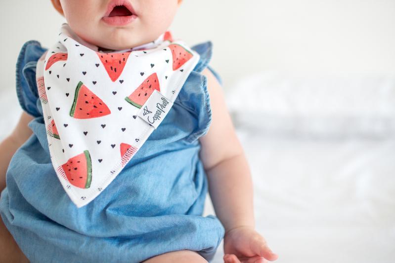 Baby Bandana Bibs in Georgia Set by Copper Pearl