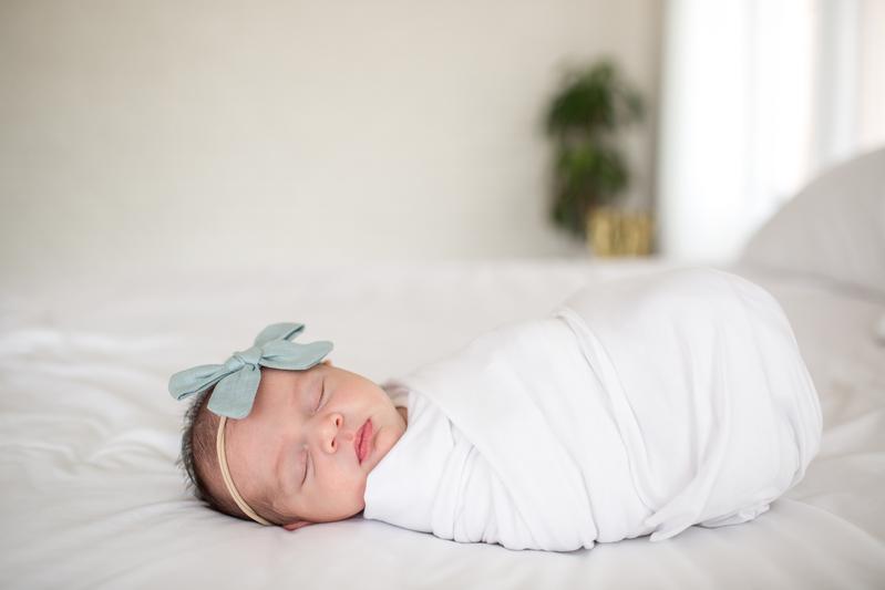 Knit Swaddle Blanket in Dove by Copper Pearl