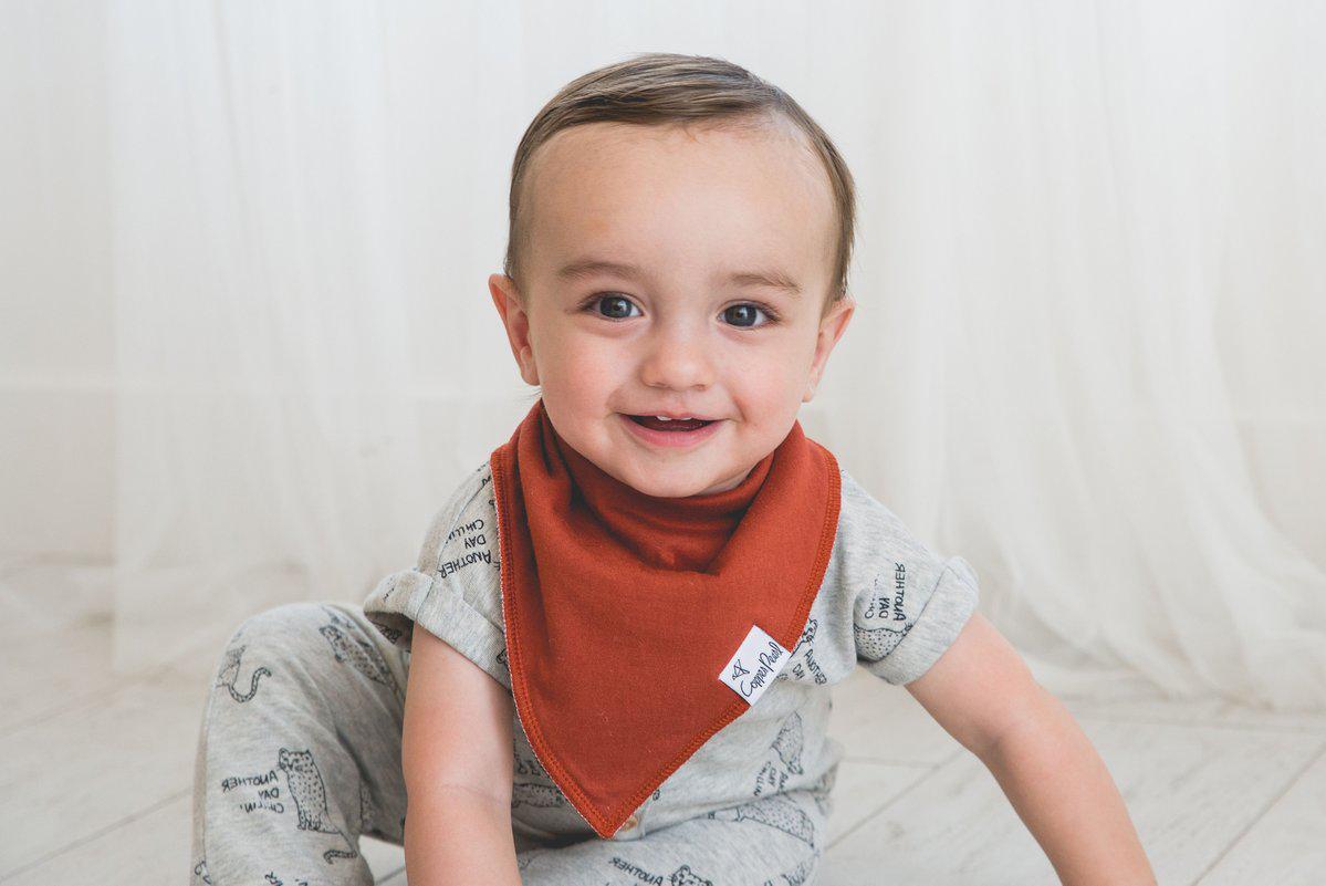 Baby Bandana Bibs in Ridge by Copper Pearl