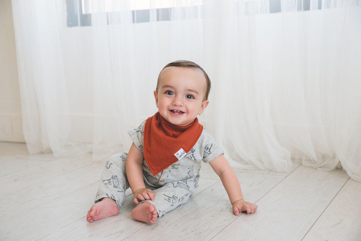 Baby Bandana Bibs in Ridge by Copper Pearl