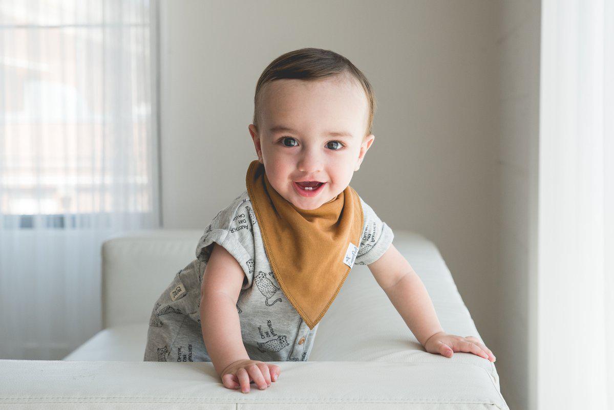 Baby Bandana Bibs in Ridge by Copper Pearl