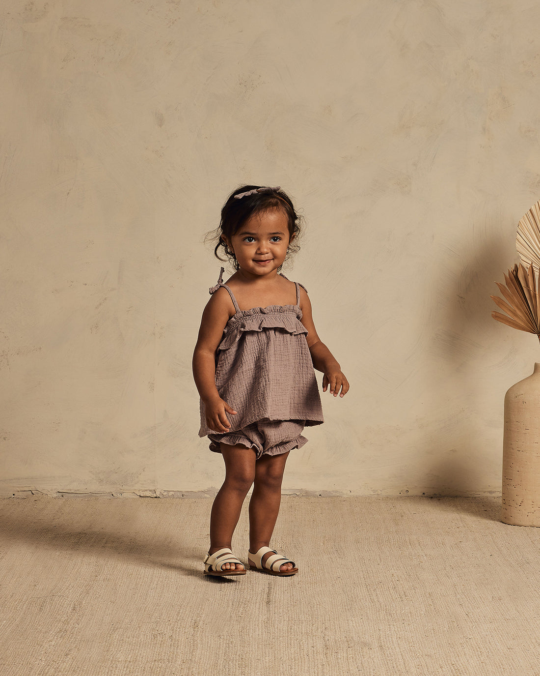 ruffle tube top || purple by rylee + cru