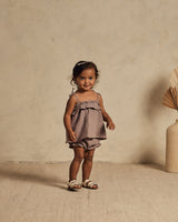 ruffle tube top || purple by rylee + cru