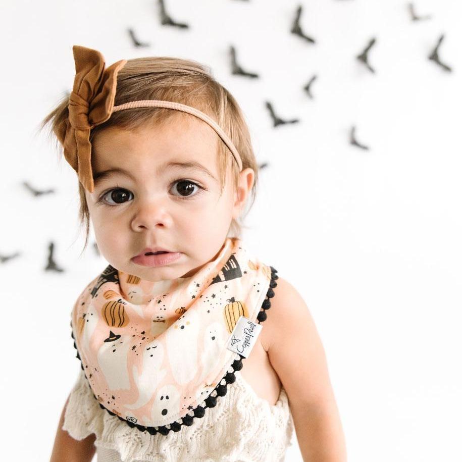 Fashion Trimmed Bib Set in Casper by Copper Pearl