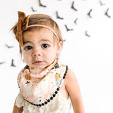 Fashion Trimmed Bib Set in Casper by Copper Pearl