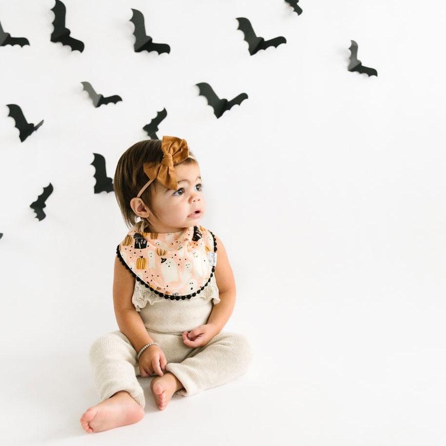 Fashion Trimmed Bib Set in Casper by Copper Pearl